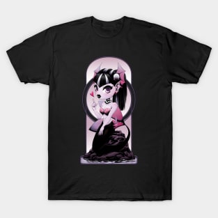 Cute Kawaii Chibi Pastel Goth Mermaid T-Shirt